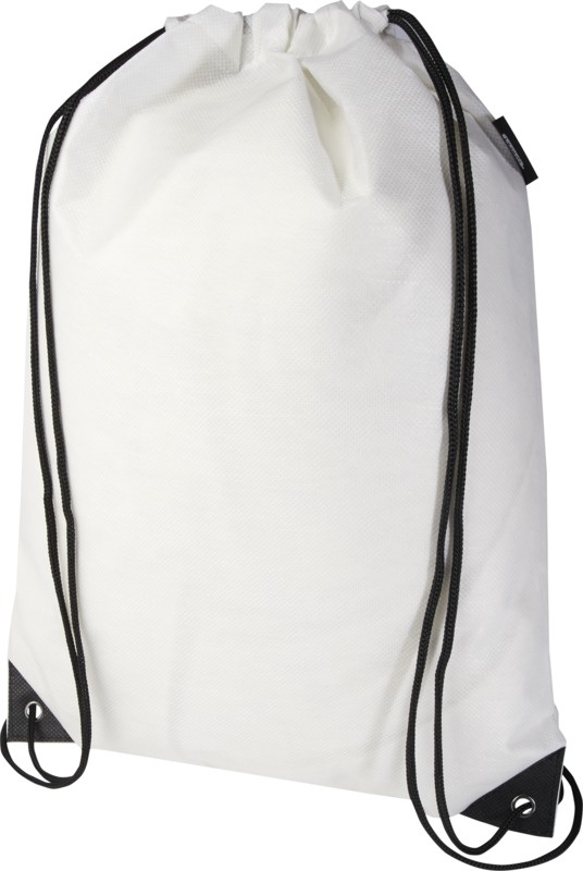 Logotrade advertising products photo of: Evergreen GRS recycled non-woven drawstring bag 5L