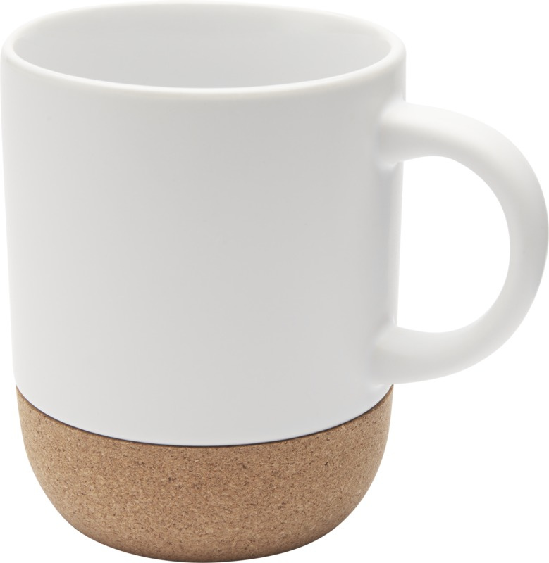 Logo trade promotional item photo of: Billie 300 ml ceramic sublimation mug with cork details