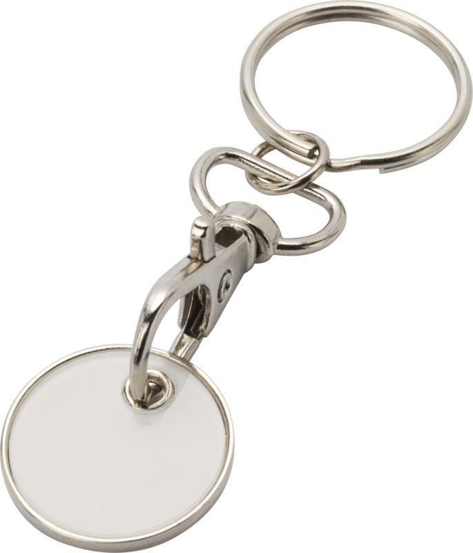 Logo trade corporate gifts picture of: Rory keyring with trolley coin