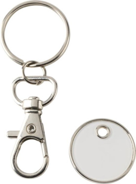Logotrade promotional item picture of: Rory keyring with trolley coin