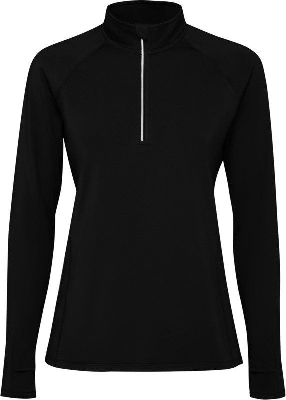 Logo trade promotional gift photo of: Estambul long sleeve women's half zip sweatshirt