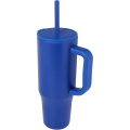 Brady 900 ml RCS certified insulated tumbler with silicone straw, Royal blue
