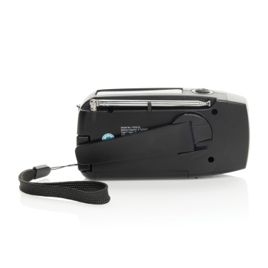 Logo trade promotional merchandise photo of: RescueWave RCS recycled plastic emergency radio