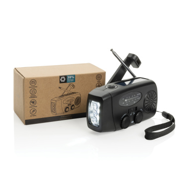 Logotrade promotional gifts photo of: RescueWave RCS recycled plastic emergency radio