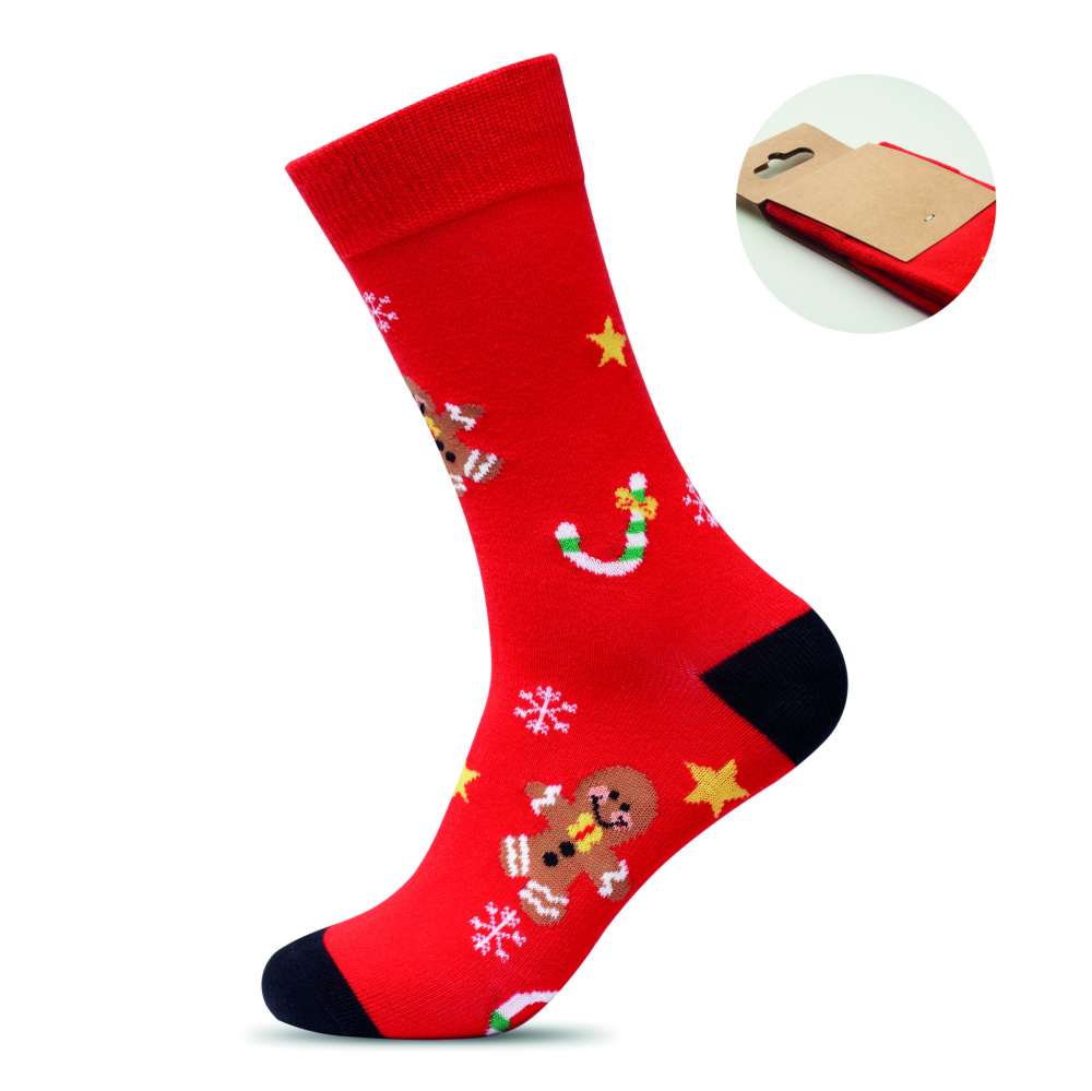 Logotrade business gift image of: Pair of Christmas socks L
