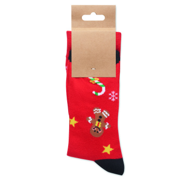 Logotrade promotional merchandise image of: Pair of Christmas socks L