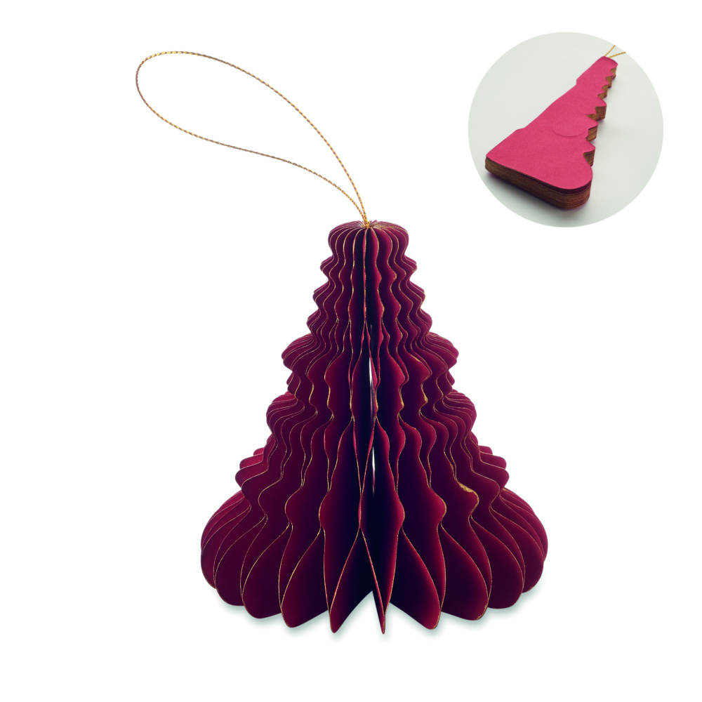 Logo trade promotional products picture of: Christmas paper tree hanger