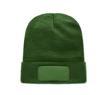 Logo trade business gift photo of: Unisex beanie RPET polyester