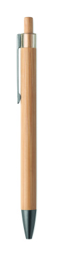 Logo trade promotional items picture of: Push button bamboo pen