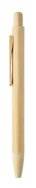 Logo trade promotional product photo of: Bamboo automatic ball pen