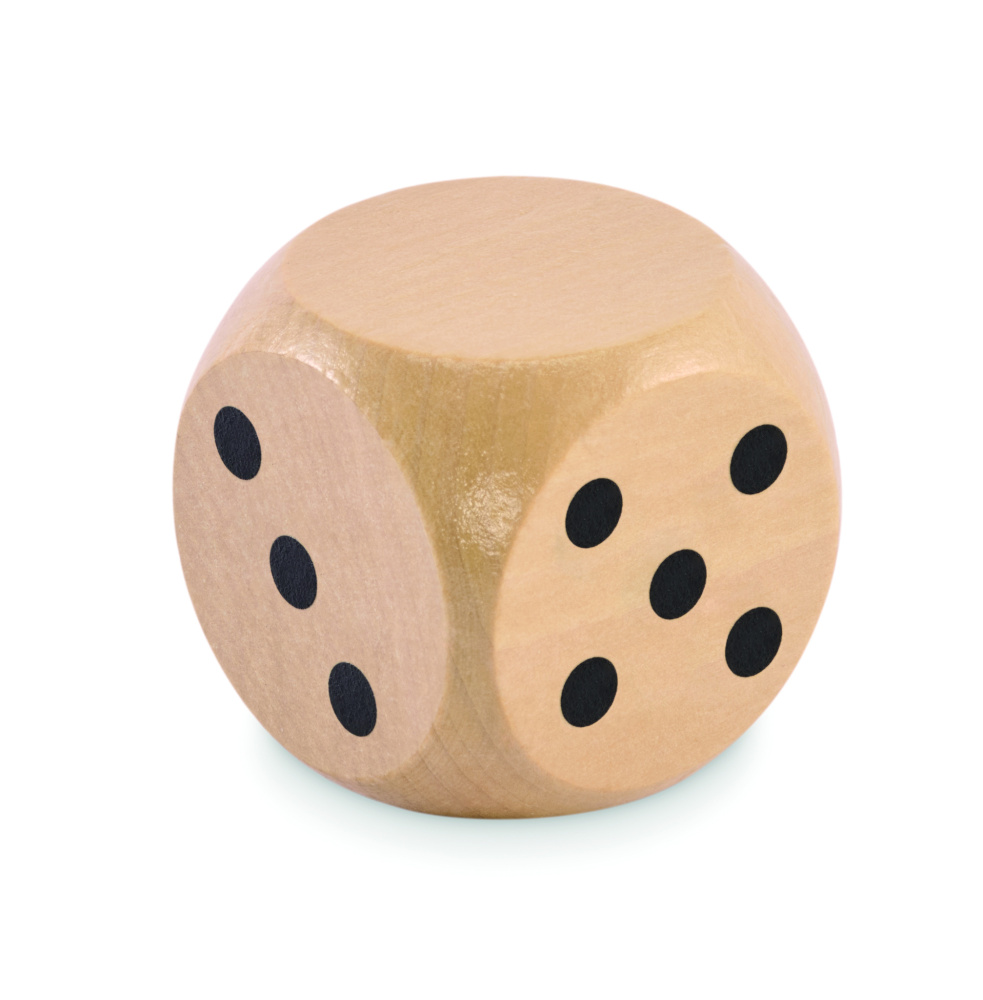 Logotrade promotional product image of: Schima wooden dice 5cm dia