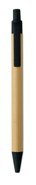 Logotrade promotional merchandise photo of: Push button ball pen in bamboo