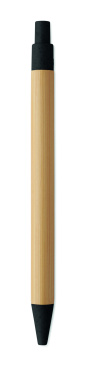 Logotrade promotional gift picture of: Push button ball pen in bamboo
