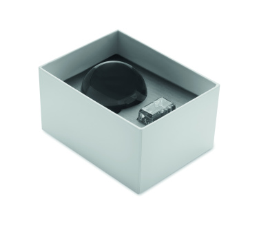 Logo trade promotional gifts image of: Glass round award