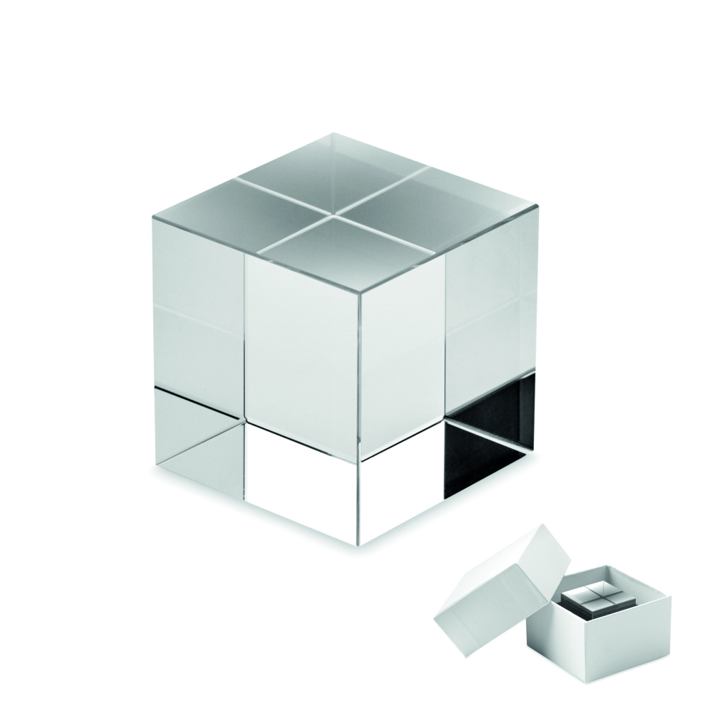 Logotrade promotional item picture of: Glass cube award