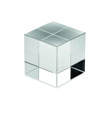 Logo trade promotional giveaways picture of: Glass cube award