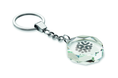 Logotrade advertising product picture of: Glass round award key ring