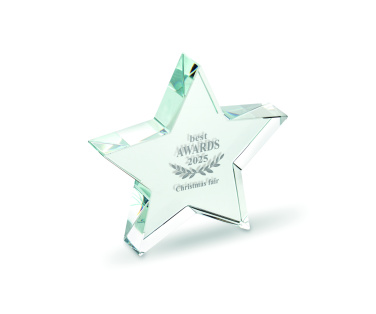 Logo trade promotional gifts picture of: Glass star award