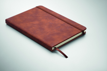 Logo trade corporate gifts picture of: A5 smokey PU notebook