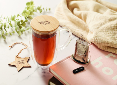 Logotrade corporate gift picture of: Double wall glass mug 450ml