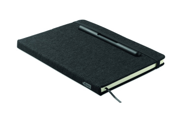 Logo trade promotional gifts image of: A5 notebook with phone holder