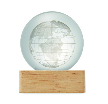 Logo trade promotional gifts image of: LED globe glass ball