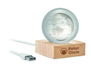 Logo trade promotional merchandise picture of: LED globe glass ball