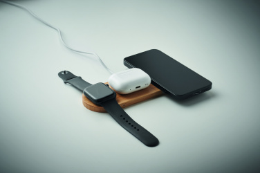 Logo trade promotional merchandise image of: 3 in 1 15W wireless charger