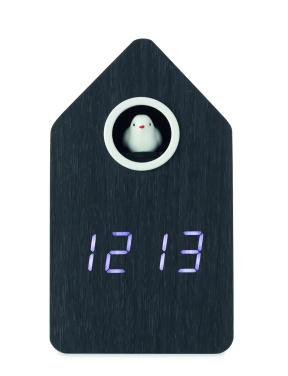 Logo trade corporate gifts image of: MDF cuckoo alarm clock