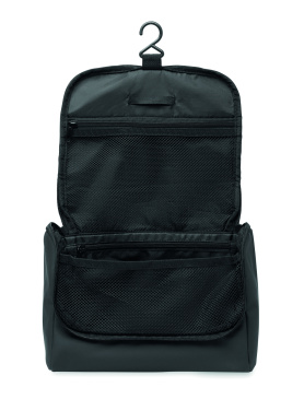 Logo trade promotional giveaway photo of: Cosmetic hanging bag in PU