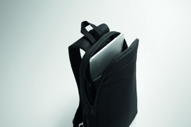 Logo trade promotional giveaway photo of: Expandable 600D RPET backpack