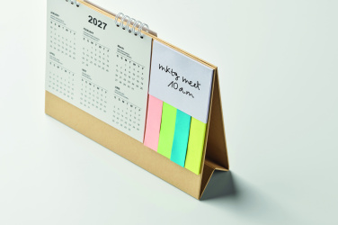 Logo trade corporate gift photo of: Desk calendar with memo pad