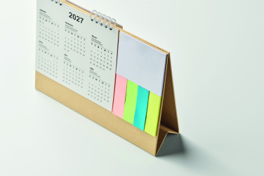Logotrade promotional item picture of: Desk calendar with memo pad