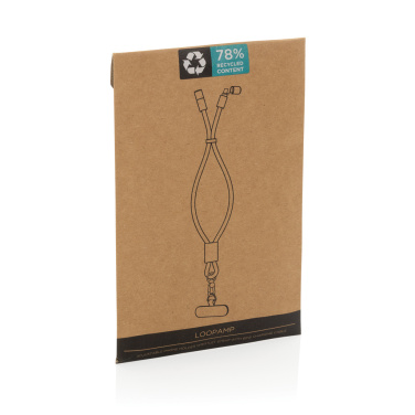 Logotrade advertising product picture of: LoopAmp RCS RPET adjustable phone wrist strap 60W cable