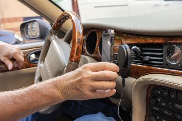 Logo trade promotional item photo of: PowerCruze RCS rplastic 15W magnetic charging car holder