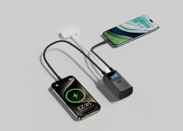 Logo trade promotional merchandise photo of: Urban Vitamin Campbell 55W 10.000mAh pocket powerbank