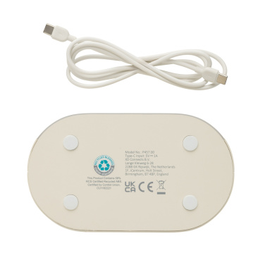 Logotrade promotional items photo of: LumaRise RCS reycled plastic white noise alarm clock