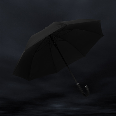 Logo trade promotional items picture of: Swiss Peak Vero Aware™ RPET 25” umbrella w luxe handle