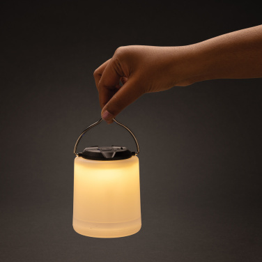 Logo trade promotional product photo of: Limio RCS recycled plastic portable re-chargeable table lamp