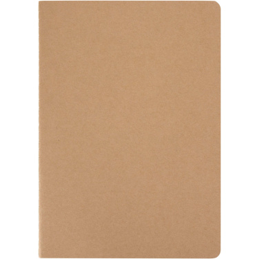Logotrade promotional giveaway image of: Slyk A5 kraft cahier notebook with dotted pages