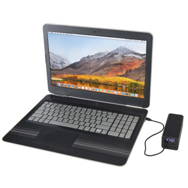 Logo trade promotional products image of: Acamar 20.000 mAh 70W recycled aluminium laptop power bank