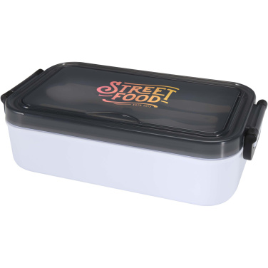 Logo trade business gift photo of: Snappy lunch box and cutlery set