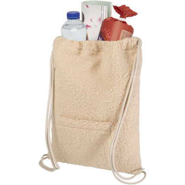 Logotrade promotional merchandise image of: Bear GRS recycled sherpa drawstring backpack 9L