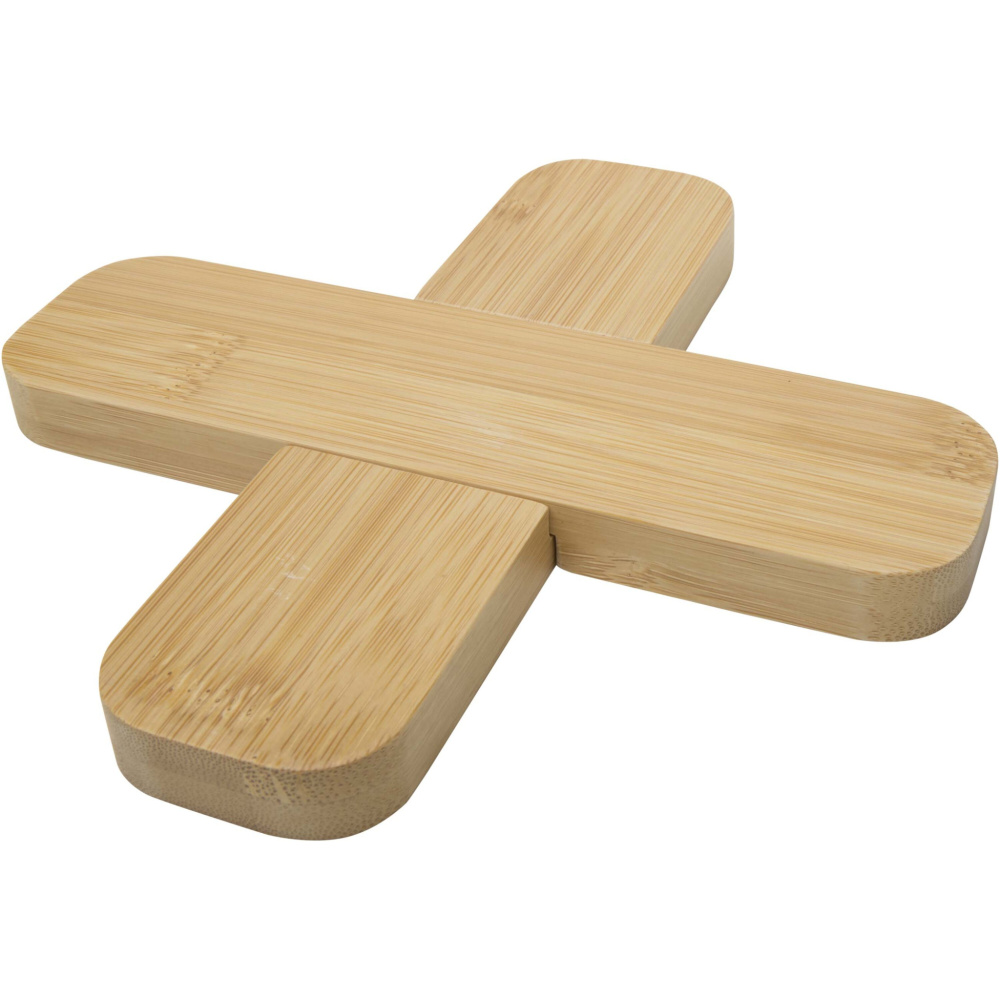 Logotrade promotional merchandise image of: Croc bamboo trivet - large