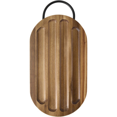 Logotrade business gifts photo of: Prestige acacia wood chopping board with bread knife