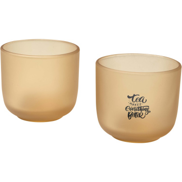 Logo trade promotional merchandise image of: Male 200 ml glass cups - set of 2