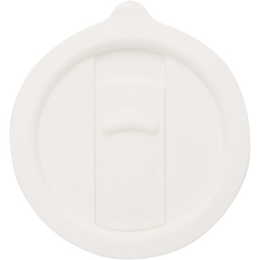 Logo trade promotional item photo of: Carter 450 ml ceramic mug with plastic lid