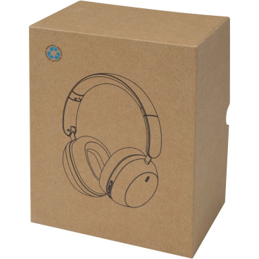 Logo trade promotional products image of: Hoggar recycled plastic over-ear foldeable ANC and ENC headphones