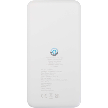 Logotrade promotional merchandise photo of: Intan 10.000 mAh 10W recycled plastic power bank