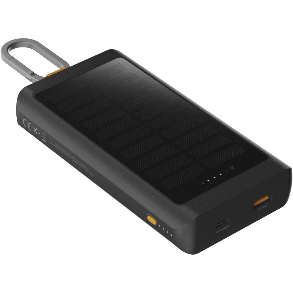 Logo trade promotional giveaway photo of: Xtorm XG2S101 Go2 10.000 mAh 15W solar power bank with light